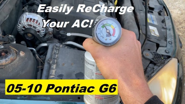 2007 Pontiac G6 Air Conditioner Problems: Troubleshooting Tips And Solutions