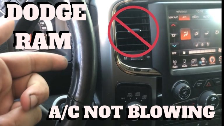 Dodge Ram 1500 Air Conditioner Problems: Troubleshooting Tips And Solutions