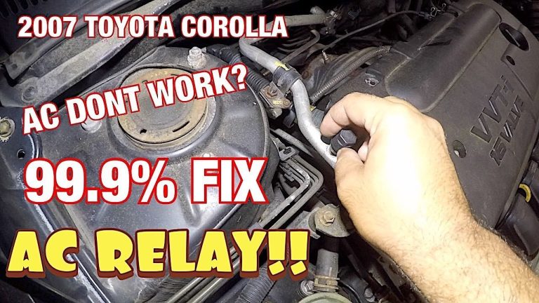 Toyota Corolla Air Conditioner Problems: Troubleshooting Tips And Solutions